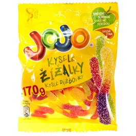 Jojo sour jelly candy worms 170g
